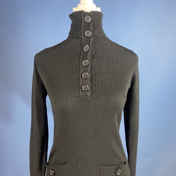 PattyBoutik Black Button Sweater - Small - Picture 5 of 9